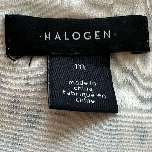 Halogen Black Speckles Ruffle Mini Dress size Medium - Picture 3 of 8